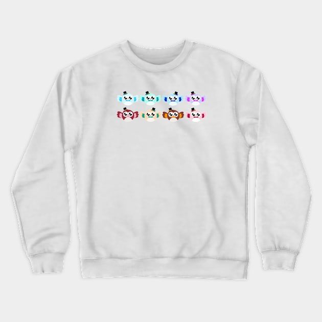Colorful Owlets Crewneck Sweatshirt by Kirion